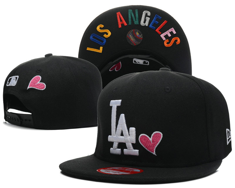 Los Angeles Dodgers Black Snapback Hat SD 1 0613